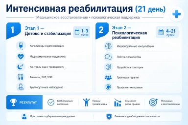 Реабилитация за 21 день в Лосино-Петровском